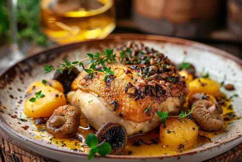 Harmonie des saveurs : poulet aux morilles et vin jaune