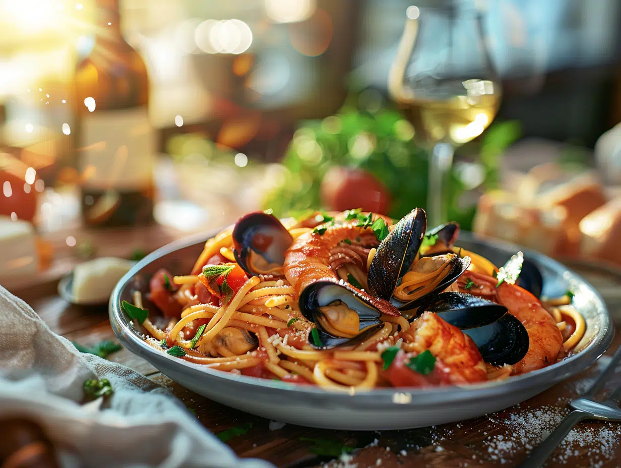 Festin maritime : pâtes aux fruits de mer éblouissantes