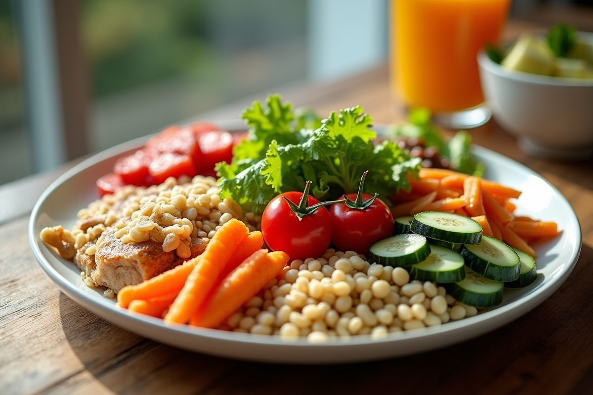 Perdre du poids : composer son assiette idéale pour une alimentation saine et équilibrée