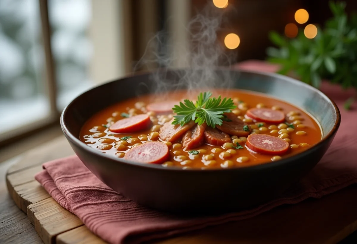 Lentilles et saucisses de Morteau : une symphonie culinaire d’hiver